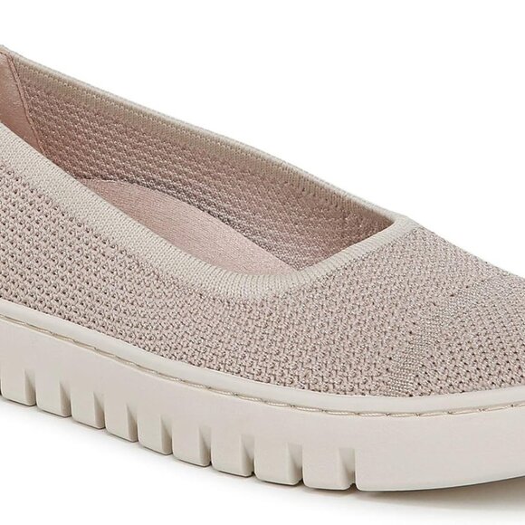 Women's Knit Ballet Flat Size 8.5 Cushioned Arch Support Slip-On Comfort - Picture 1 of 9